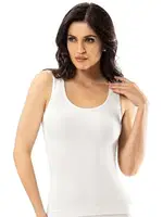 Bambu Kalın Askılı Kadın Atlet Q-En 701 Beyaz farklı açı