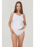 Kalın Askılı Kadın Atlet Takım Berrak 1260 Beyaz detay görünüm