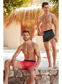 Berrak Yazılı Erkek Modal Boxer Berrak 4476