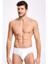 Beyaz Pamuk Erkek Slip Külot İlke 1015