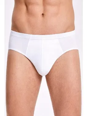 İlke Beyaz Pamuk Erkek Slip Külot İlke 1015 - Alternatif Görünüm