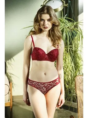 Büşra Dantelli Balenli Destekli Kadın Sütyen Takım Büşra 290
