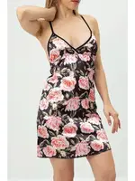 Çiçek Desenli Gecelik Phevos 012-002240 farklı açı