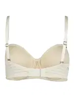 Çizgili Desteksiz Straplez Sütyen NBB 3001 Ekru görsel 6