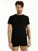 Cotton Amerikan Yaka Atlet Q-En 1003 Siyah detay görünüm