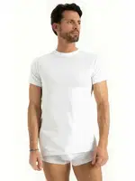 Cotton Amerikan Yaka Atlet Q-En 1003 Beyaz