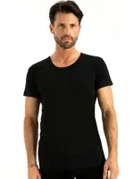 Cotton O Yaka Atlet Q-En 1002 Siyah