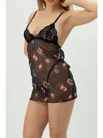 Dantel Detaylı Sırt Dekolteli Gecelik Phevos 012-002282 farklı açı