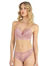 Fabony Dantelli Bralet Boş Cup Sütyen Takım Fabony 4211