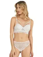 Dantelli Bralet Boş Cup Sütyen Takım Fabony 4211 Ekru farklı açı