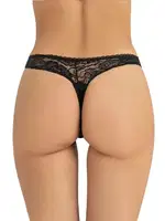 Dantelli String Külot Fabony 1200 Siyah görsel 4