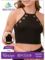 Defnem Crop 8117 Siyah