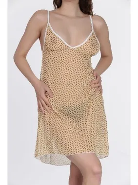 DOREMI Desenli Fantezi Askılı Gecelik DoReMi 002-002342