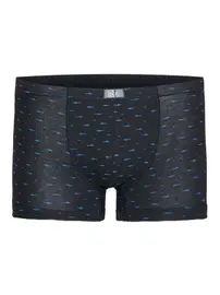 İlke Desenli Siyah Modal Boxer İlke 1616