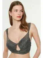 Destekli Dekolteli Push Up Sütyen New Bra 3014 Yeşil görsel 6