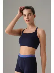 Doreanse Desteksiz Çapraz Askılı Doreanse Crop Atlet 5588