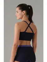 Desteksiz Çapraz Askılı Doreanse Crop Atlet 5588 Lacivert detay görünüm