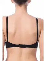 Desteksiz Siyah Seamless Kadın Sütyen NBB 3363 Siyah detay görünüm