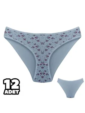Dondeza Karışık Desenli Kadın Bikini Külot 12Li Dondeza 101-127