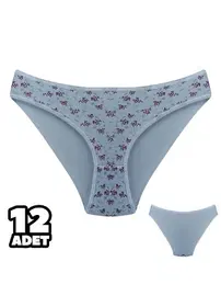 Dondeza Karışık Desenli Kadın Bikini Külot 12Li Dondeza 101-127