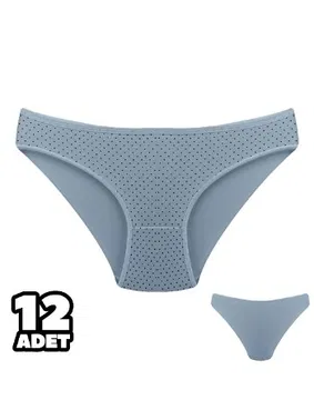 Dondeza Puantiye Desenli Kadın Bikini Külot 12Li Dondeza 101-132