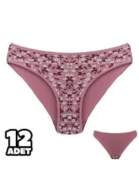 Dondeza Çiçekli 12Li Bikini Kadın Külot Dondeza 101-136