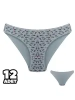 Ekru 12Li Kadın Bikini Külot Dondeza 101-142 Ekru
