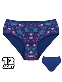 Dondeza Lacivert Bayan Yüksek Bel Külot 12Li Dondeza 201-141