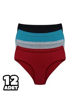 Dondeza Beli Sur Dantel 12li Kadın Külot Dondeza 2010 - Alternatif Görünüm