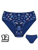 Desenli Lacivert Bayan Bato 12Li Külot Dondeza 301-144 Lacivert