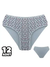 Dondeza İnce Desenli Bayan Bato Külot 12Li Dondeza 301-155