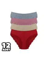 Kaşkorse kadın Bato 12Li Kadın Külot Dondeza 3054 Kırmızı detay görünüm