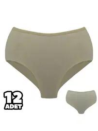 Dondeza Yüksek Bel Dikişsiz Kadın Külot 12Li Dondeza 3060