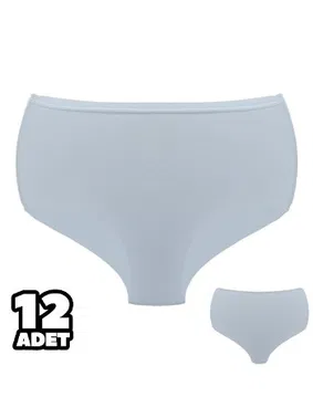Dondeza Yüksek Bel Dikişsiz Kadın Külot 12Li Dondeza 3060 - Alternatif Görünüm