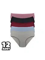 Viskon Fitilli Raporlu Bayan Bato Külot 12Li Dondeza 359 Asorti farklı açı