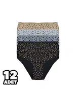 Karışık Desenli Kadın Bato Külot 12Li Dondeza 617 farklı açı