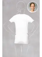 Kız Çocuk T-shirt Doreanse 400 Beyaz detay görünüm