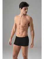 Likralı Pamuklu Erkek Dikişsiz Mini Paça Boxer Doreanse 1749 Siyah farklı açı