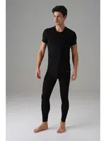 Doreanse Erkek Siyah Viloft Kısa Kol Termal T-Shirt 2872 Siyah
