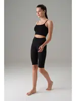 Doreanse Kadın Siyah Bisikletçi Tayt 8031 Siyah