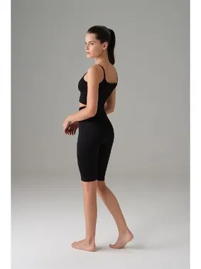 Doreanse Doreanse Kadın Siyah Bisikletçi Tayt 8031 - Alternatif Görünüm