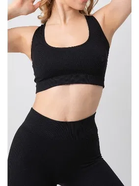 DOREMI Seamless Fitilli Çapraz Kalın Askılı Spor Sütyen Doremi 002-000169 - Alternatif Görünüm