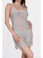 Fantezi Askılı Gecelik DoReMi 002-002336 Gri görsel 5