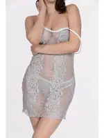 Fantezi Askılı Gecelik DoReMi 002-002336 Gri görsel 8