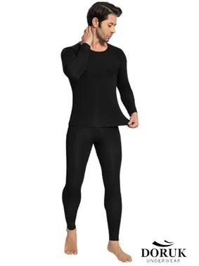 Doruk Erkek Uzun Kollu Siyah Termal Takım Doruk 001