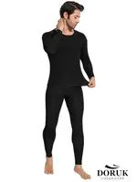 Erkek Uzun Kollu Siyah Termal Takım Doruk 001 Siyah