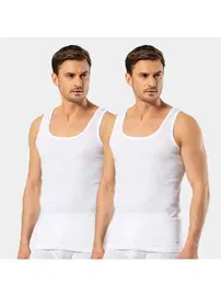 Cacharel Erkek 2Li Klasik Pamuk Atlet Cacharel 1501