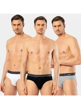 Cacharel 3Lü Kalın Lastikli Erkek Slip Cacharel 1321
