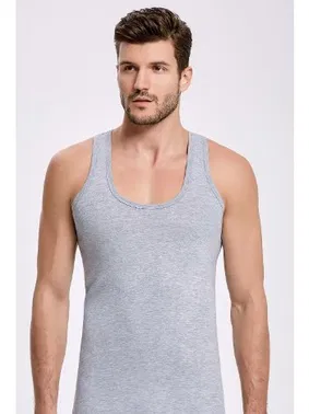 İlke Erkek Gri %100 Pamuk Süprem Atlet İlke 1028