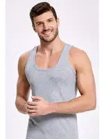 Erkek Gri Ribana Atlet %100 Pamuk İlke 1139 Gri